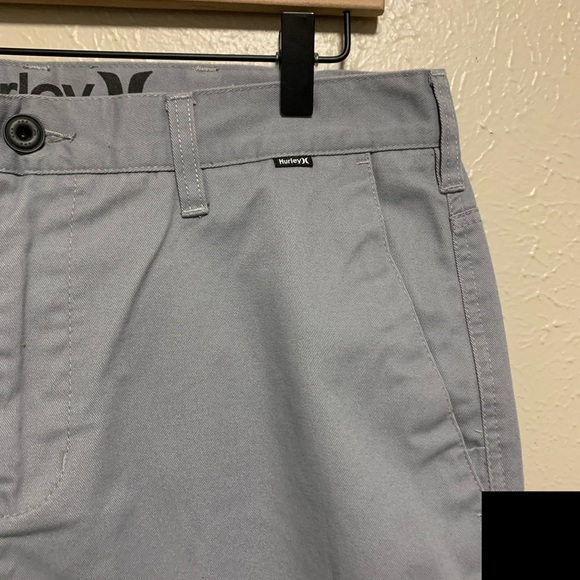Hurley men’s flat front grey casual shorts - Picture 3 of 7